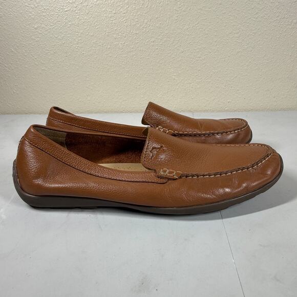Tommy Bahama Orion Venetian Driving Loafers Slip On Men’s 12D Brown Tan Leather - Picture 1 of 6